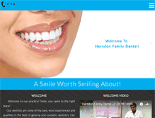 Tablet Screenshot of herndonfamilydental.com